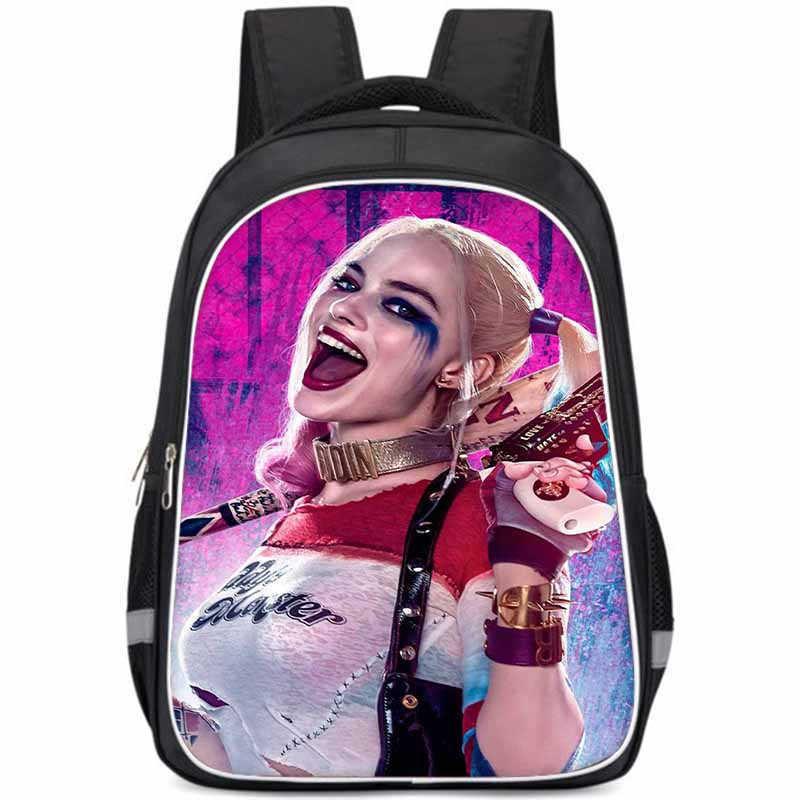 Harley Quinn Large Capacity Lightweight Oxford Fabric School Backpack For Kids