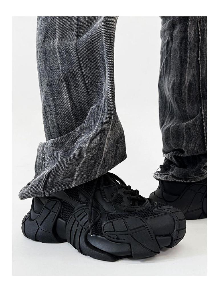 Nische Black Warrior Octopus Herren Retro Wandersneaker - Mesh Atmungsaktiv