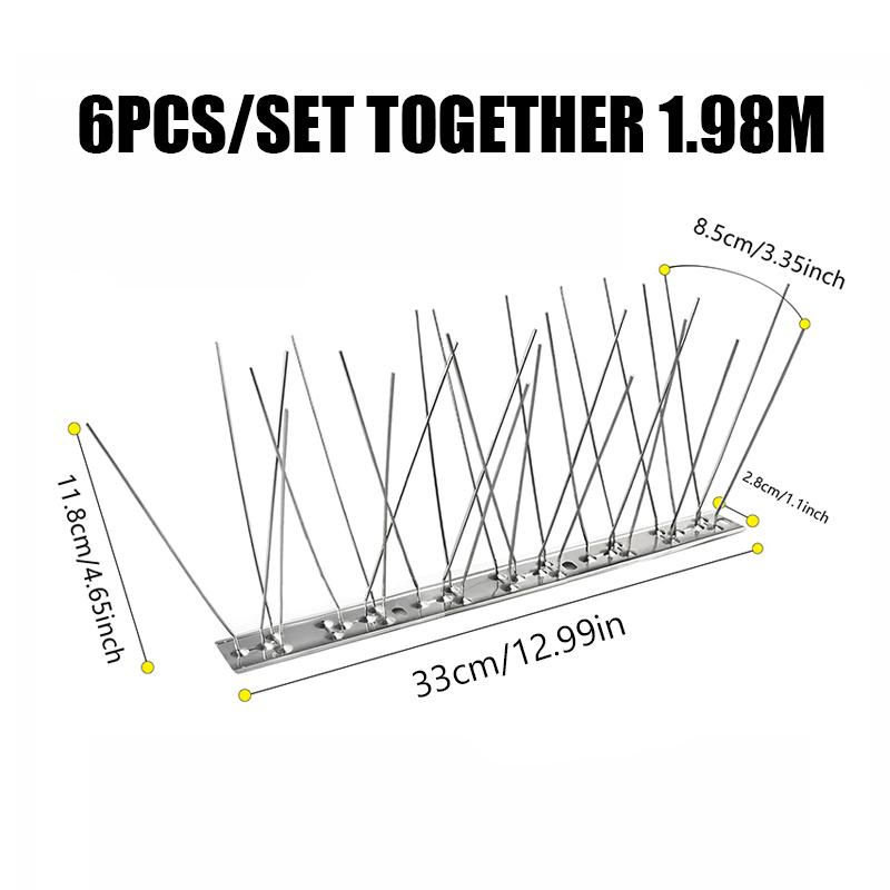Bird Repellent Spikes Anti Against Birds and Pigeons Hooligans Deterrent Scarecaper Goods Scare Outside Repeller Balconies Pest