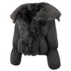 OFTBUY Winter Jacket Women Big Real Fox Raccoon Fur Collar Natural Warm Duck Down Coat Short Outerwear Streetwear Loose Casual