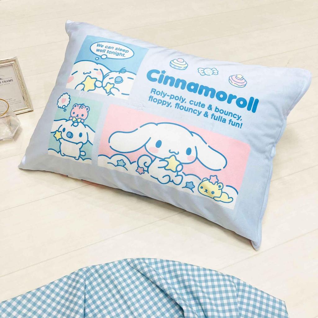 MORIPiLO Sanrio Cinnamoroll Pillowcase and Melting to the Suitable for Both Kids and Cute Plush Sanrio Morishita Pillows (Smooth Touch) 43x63cm,