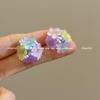 Midsummer Night Garden Flower Stud Earrings – High-End Summer Beach Vacation Style for Women