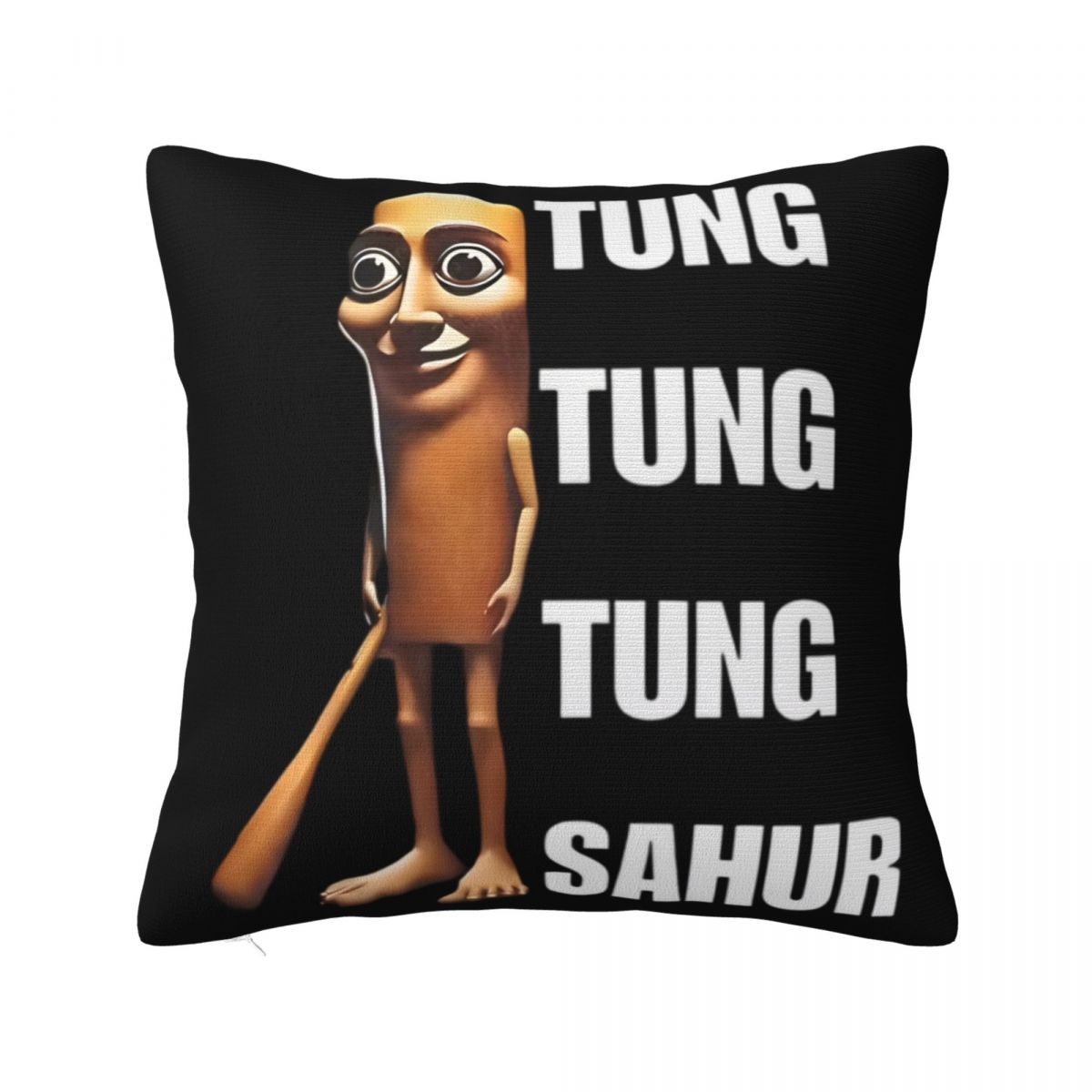 

Tung Tung Tung Sahur Throw Pillow Cover Cushions for Sofa Italian Brainrot Meme Custom Cushion Covers 60x60cm