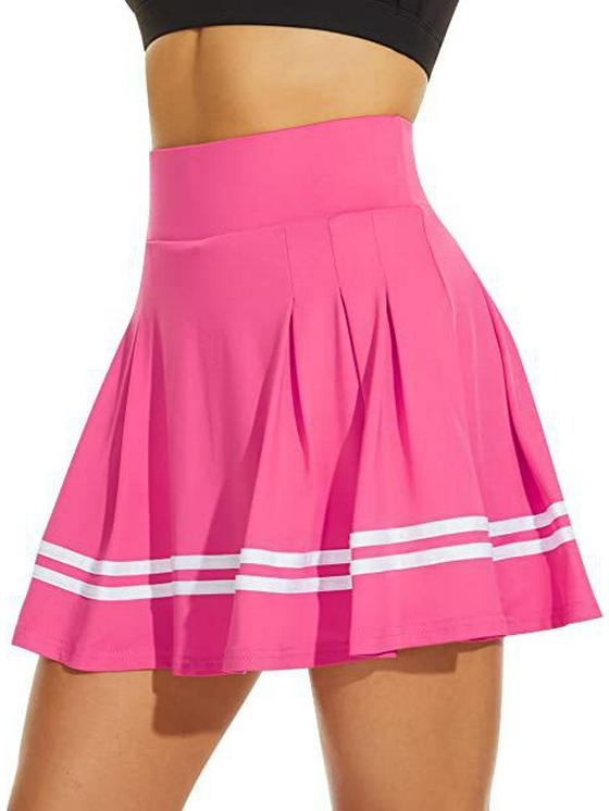 Women's Pleated Tennis Skirt with Pockets and Built-in Shorts - High-Elastic Golf Sports Skort