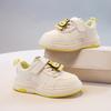Girls' All-match White Shoes Children's Lightweight Running Shoes Casual Sneakers