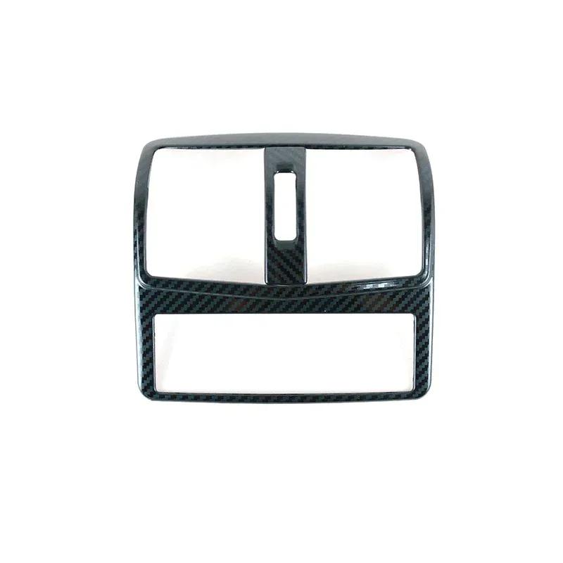 Car Rear Air Vent Outlet Frame Trim Carbon Fiber Pattern Sticker Accessory For Mercedes Benz CLS W218 CLS260 300 320 350 2012-17