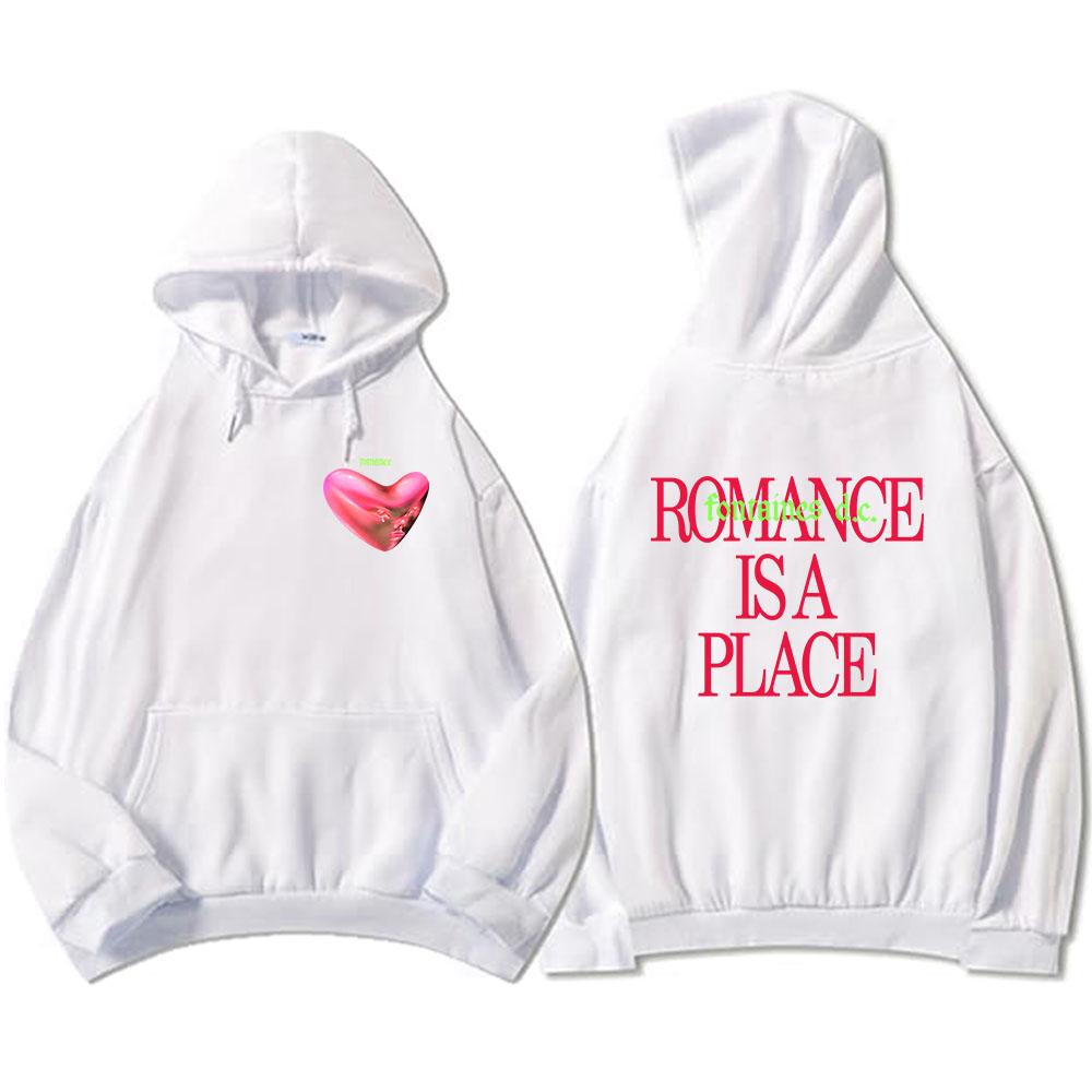 Romance Is A Place Hoodies Rock Band Fontaines Sweatshirts Winter Hooded Pullovers Streetwear Hip Hop Graphic Hoody