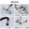 HAMOLER Wall-Mounted Bathroom Sink Faucet, 360° Swivel, Washbasin Faucet, Double-Hole Sink Faucet, Single-Handle Hot and Cold Water Mixer Tap, Brushed