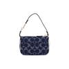 Coach Nolita 15 Zipper Closure Monogram Print Fabric Leather Mini Handbag Women Handbag Denim-Blue C3334-IMDEI
