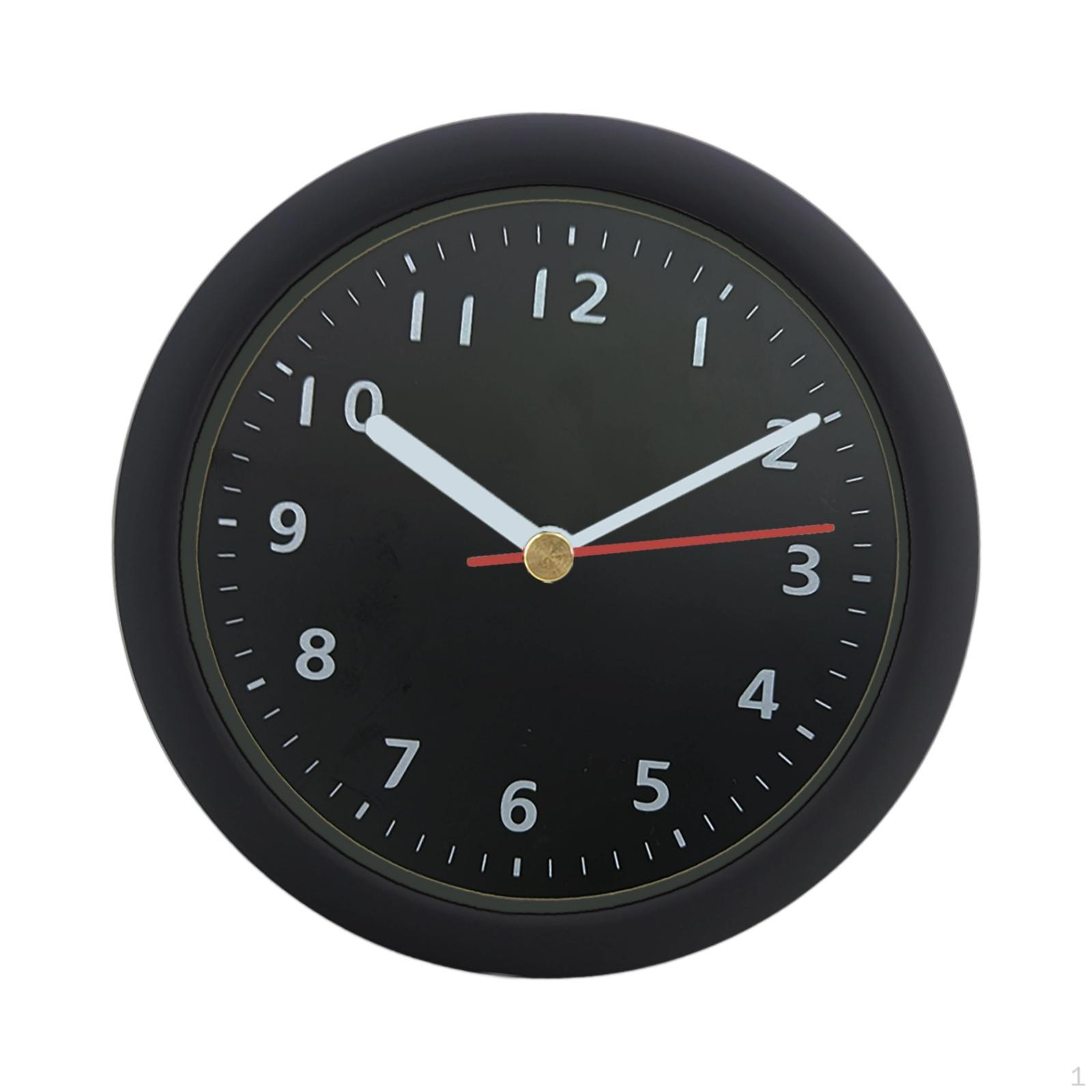 

15.2 Cm Round Wall Clock for Office And Dining Room Black