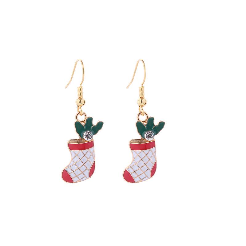 Christmas Earrings: Small Santa, Reindeer, Snowman Studs