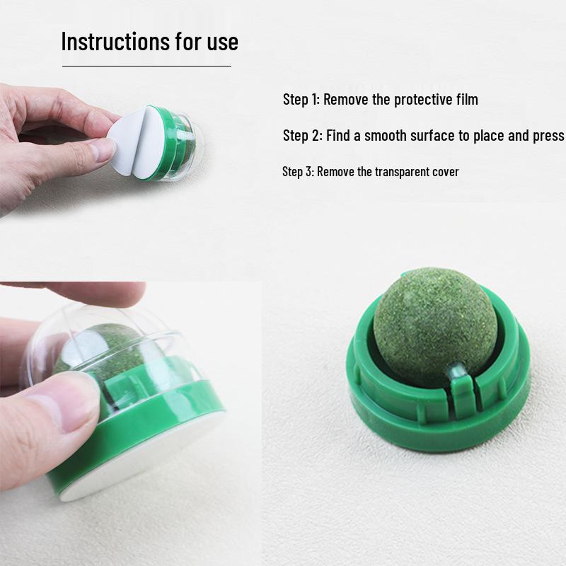 Catnip Ball Toy: Self-Play Boredom Relief, Teeth Grinding & Hairball Control for Kittens.