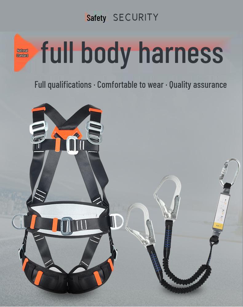 Five-Point Full Body Fall Protection Safety Harness for Electricians