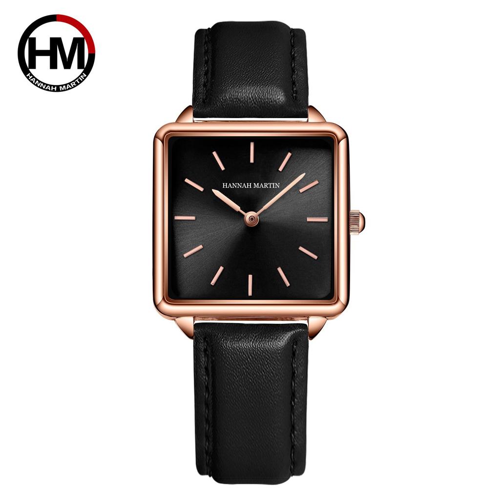 Women's Rose Gold Steel Band Quartz Watch Japanese Movement Simple Dial Women's Watch