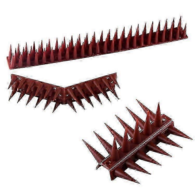 12 Stück Kunststoff Vogelabwehr Spikes Zaun Anti-Kletter Spikes (Weiß)