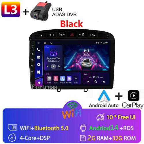 Android14 Car Radio for Peugeot 408 308 308SW 2007-2020 Multimedia Video Player Navigation GPS Carplay Auto 4G Stereo 2Din