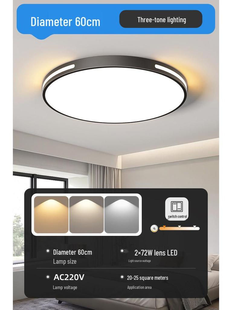 Ultra-Bright Modern Minimalist Ceiling Chandelier for Living Room and Bedroom - Energy-Saving Home Lighting Fixture