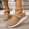 Fashion Hollow-out and Breathable Wrapped-head Single Shoes Women's New Summer Round-toe Shallow-mouth Platform Flat-sole Low-top Shoes