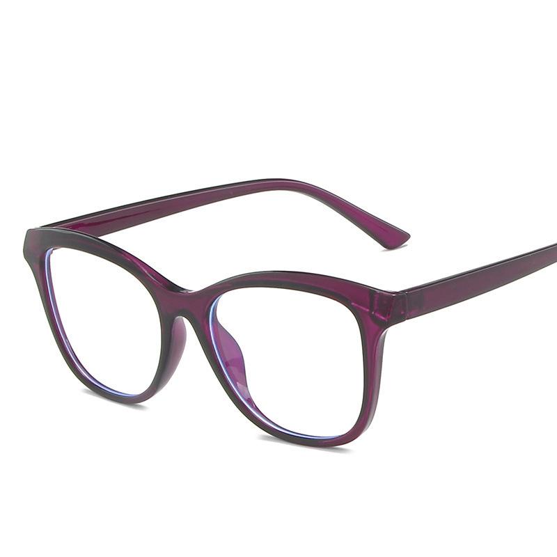 

Optical Lenses Cat Eye Women s Eyeglasses Fashion Transparent Anti Blue Light With Frame Glasses Retro Ladies Clear Eyewear фиолетовый