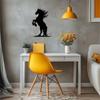 Custom Metal Horse Silhouette Wall Art Rearing Equestrian Sculpture Outdoor Decor