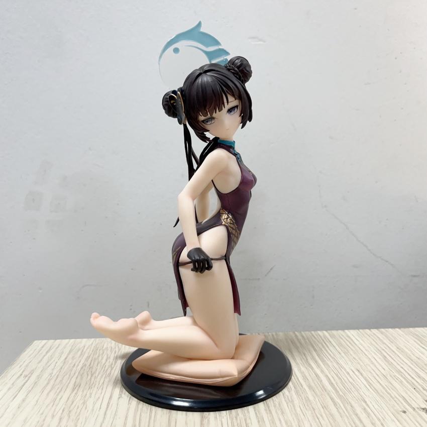 20CM Kneeling Blue Archive Ryuge Kisaki Hermit Girl Figure Hard PVC Anime Action Toy Adults Collection Model Doll Gift