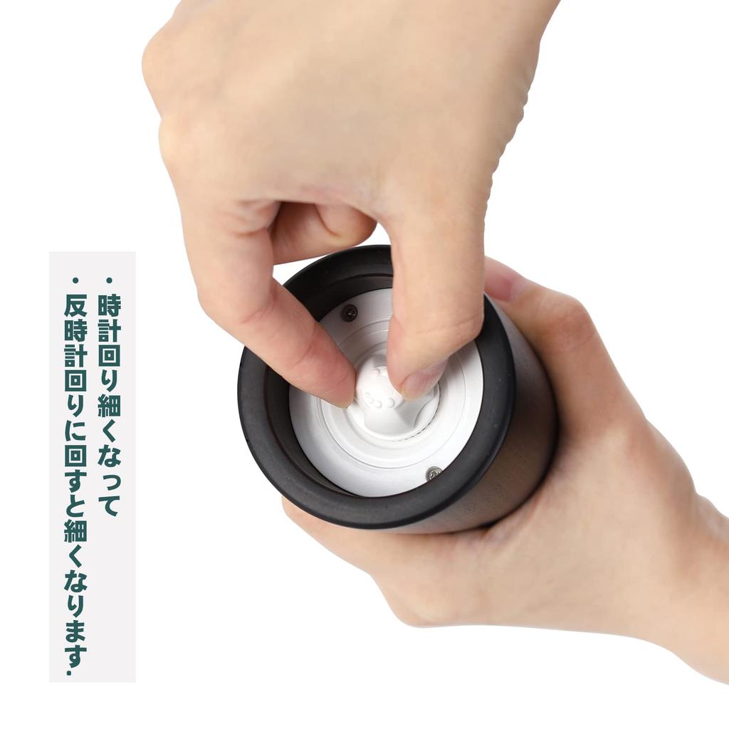 VKCHEF Pepper Wooden Rock Salt Cat Set of Salt Tabletop Seasoning Salt and Pepper Adjustable Ceramic Seasoning Holder Mill, Mill, Design, 2, Mill,