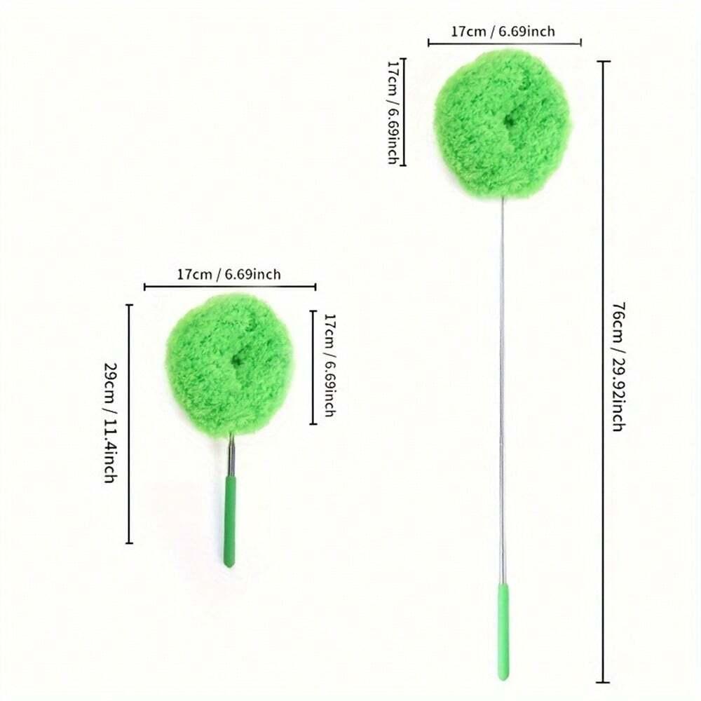 

Microfiber Ceiling Fan Duster Blue, Long-Handled, Dust-Locking, Reusable, And Machine Washable Cleaner Br зелёный