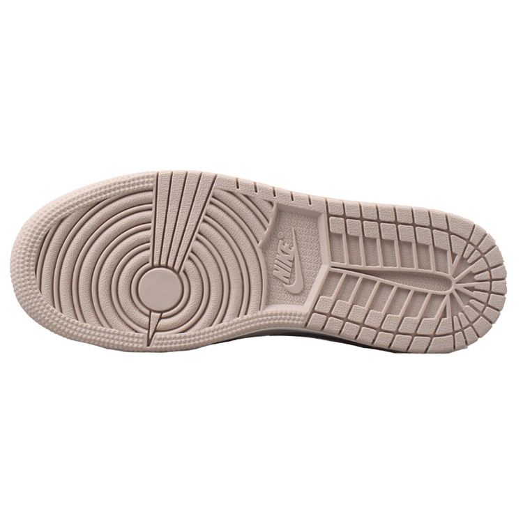 Air Jordan 1 Mid SE Craft GS Inside Out - Tênis Infantil Taupe Haze Marrom Sail Fossil-Stone DZ4466-102