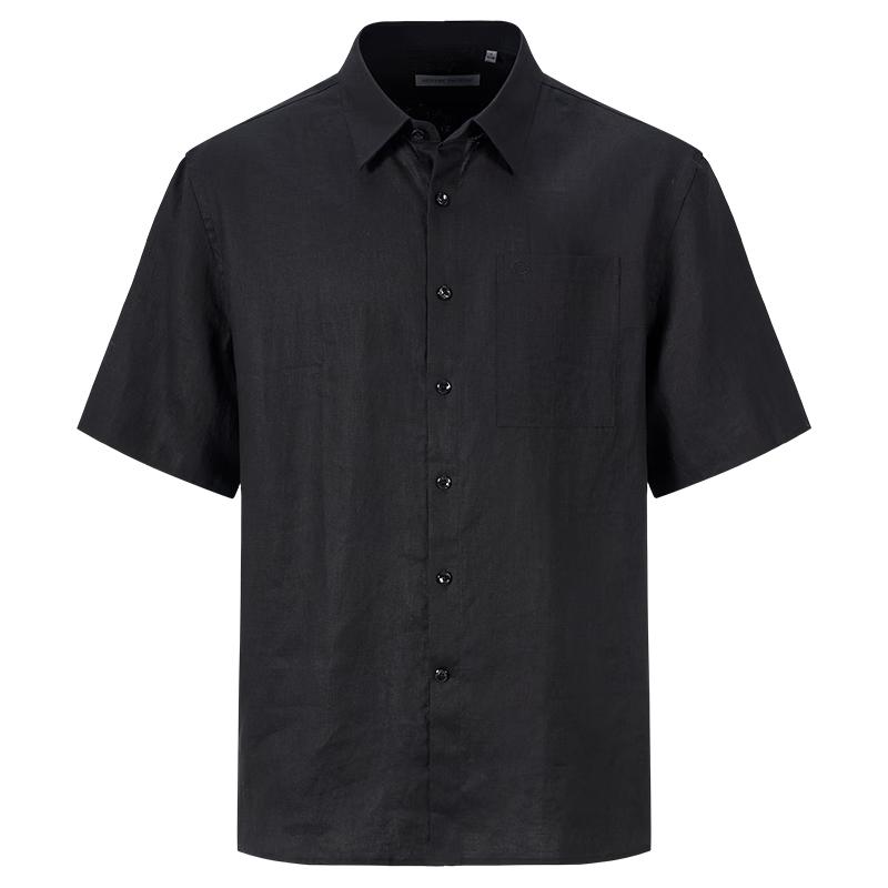 Giovanni Valentino Men s 100% Linen Old Money Style Short Sleeve Shirt 3XL