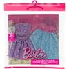 Barbie Fashion 2-Pack Pastel Color Dresses and Outfits Doll Clothes and Accessories Set for Ages 3 and Up Purple