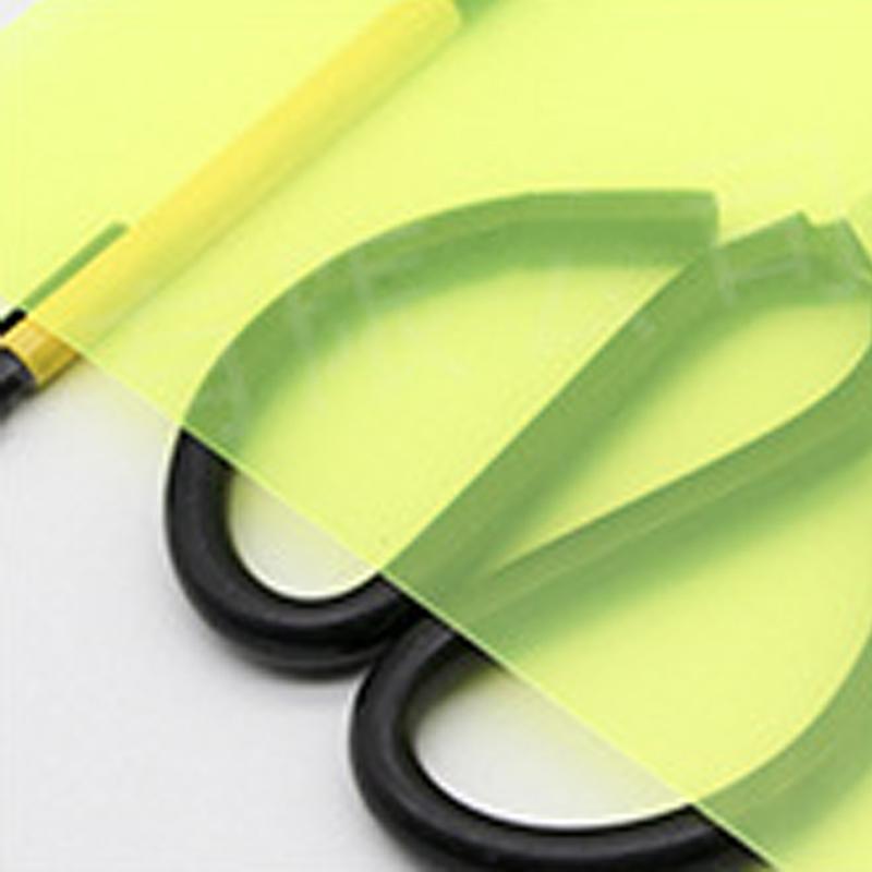 

DIY Transparent PVC Sheet A4 Clear Film Plastic Light Filter Gel Colored Cellophane Decorative Transparent Film Plastic Paper флуоресцентний жовтий колір