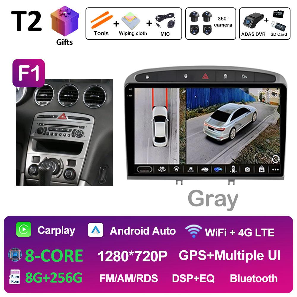 9 Inch Android Auto Car Video For Peugeot 408 308 308SW Radio Player Wireless Carplay DSP Stereo Autoradio QLED IPS Screen WIFI