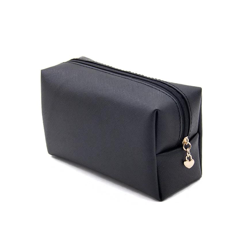 Zipper Makeup Bag Travel PU Leather Women's Cosmetic Bag Toiletry Storage Pouch Organizer Toiletry Bag Women Water-Resistant