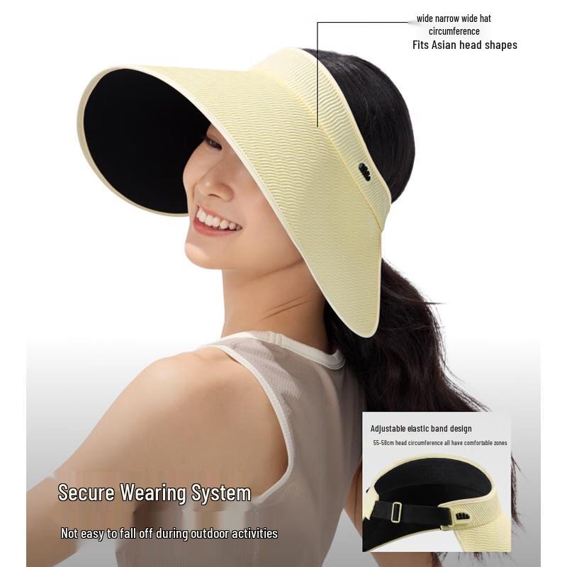 Beneunder BM563 Wide Brim UV Protection Sun Visor Hat
