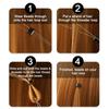 ARLANY Hair Extension Loop with 4Pcs Extra Iron Wires Removable Handle Threader for Sewing Weft Extensions Micro Rings Loop Tool
