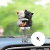 Car Accessories Dashboard Decorations,Shaking Cats Bobblehead Dashboard Car Decors for Women Car Interior Desk Ornaments X3UC