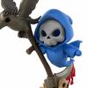 Halloween Desktop Decorations Sickle And Skull Ornament 3D Printed Crow Decoration Creative Display Ornaments Funny Print Collectible Figurine