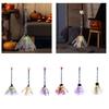 Halloween Lighted Witch Broom Costume Accessory 65cm Long Decorative Home Decor