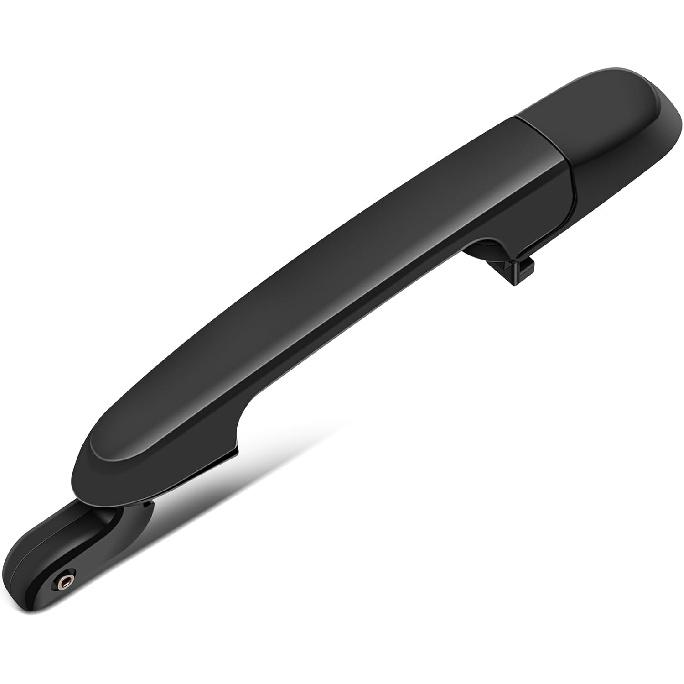 cciyu Door Handle Exterior Rear Driver Side Replacement fit for 2006-2011 for Hyundai Accent 836501E050 Black Left