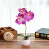 1Pc Potted Artificial Butterfly Orchid Flower Stage Garden Wedding Party Decor Christmas Ornament