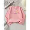 European Sizes Girls' Crewneck Sweatshirt Heart Paint Palette Brush Pulse, Soft Comfy Sportswear for Children & Teens