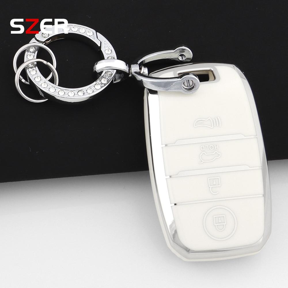 3 4 Tasten TPU Auto Fernbedienung Schlüsselhülle Abdeckung Schale Fob Für Kia Sportage Cerato Optima K2 K3 K4 K5 Rio Picanto Soul Sorento Sedona