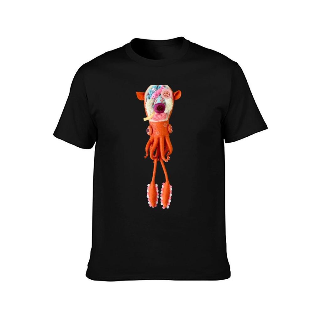 The Anatomy of Small Ear Squid TShirt Breathable Lightweight Summer Top