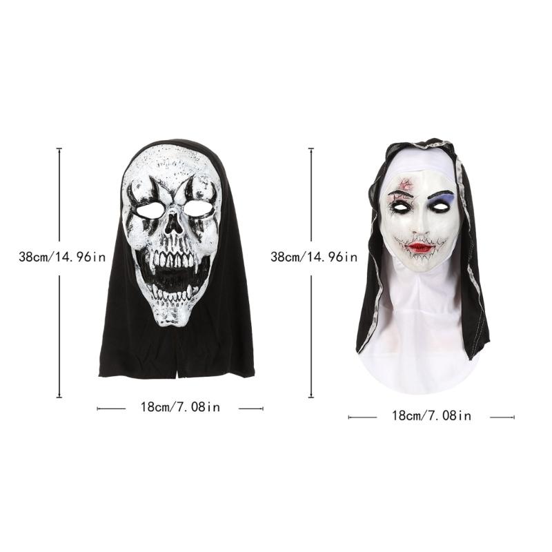 Realistic Latex Spirit Mask For Halloween Horror Parties Comfortable Breathable Design Easy To Clean