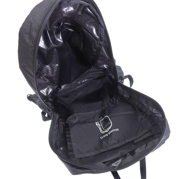 Montbell Light Pack 10 Backpack, Pocketable, A4 Size, Lightweight, Compact, Foldable, for Men and Women, Activity and Travel, Black (1133469)