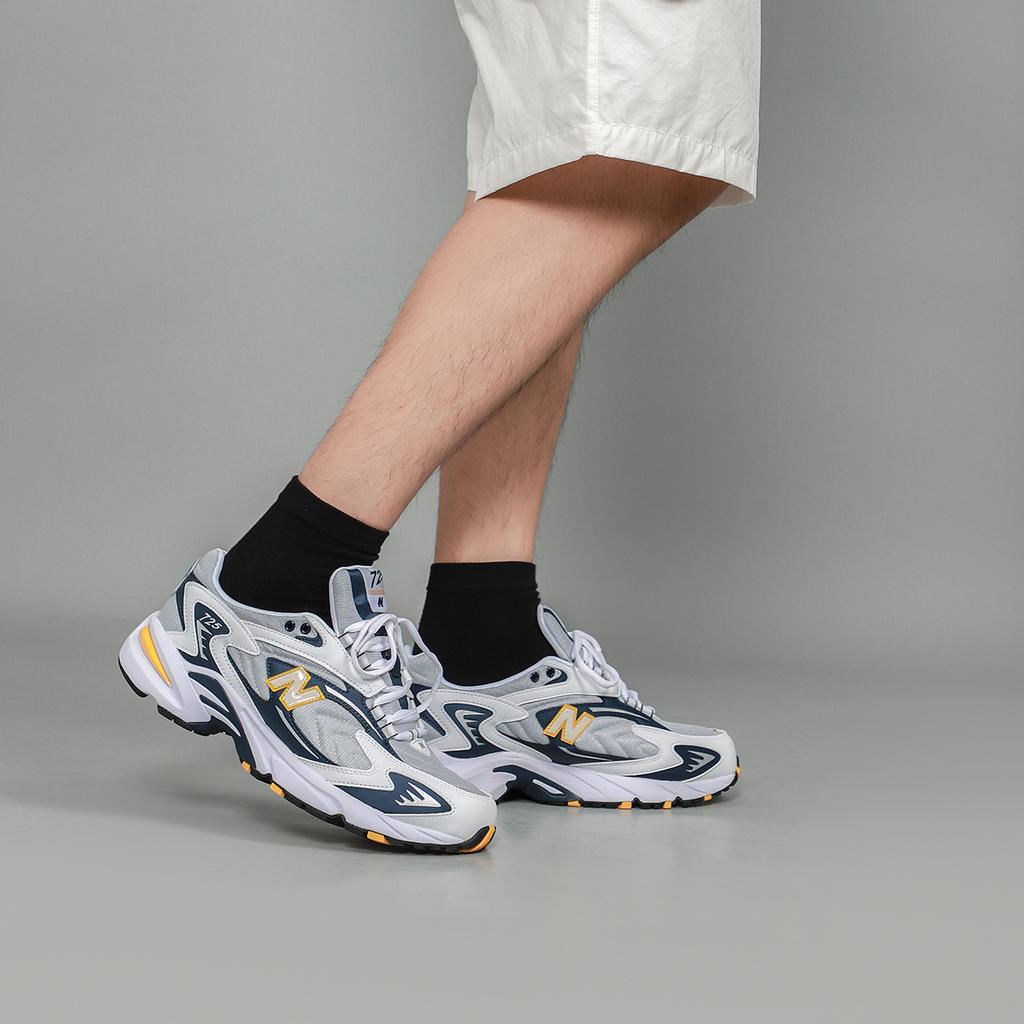 New Balance Nb 725 Retro Fabric Low Top Casual Running Shoes Unisex sneaker White Blue ML725A