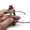 Alloy Pine Weaving Crucifix Stretch Bracelet Personality Handmade Knitted Jewelry for Men Boy Christian Ornaments Gifts