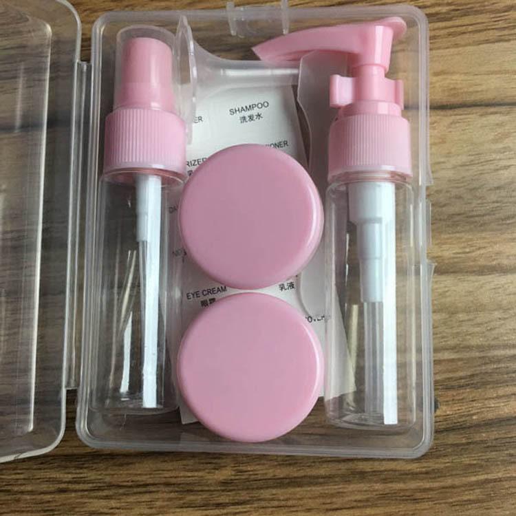 Portable Skincare Bottling Set: Hydrating Spray, Press Bottle, Travel-Size