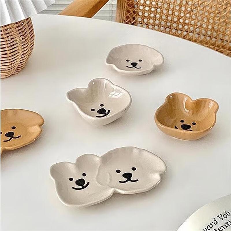Cute Cartoon Ceramic Mini Dipping Dishes