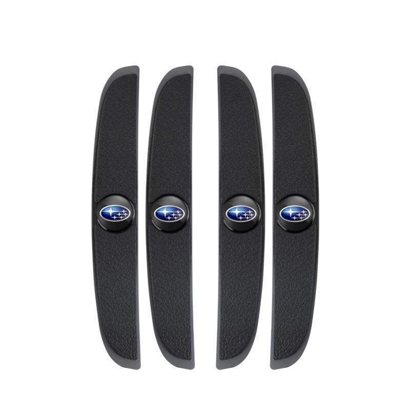 4Pcs Rubber Anti Collision Strip Car Door Protector Stickers For Subaru Outback Impreza Legacy WRX STI BRZ Forester Levorg Exiga X7